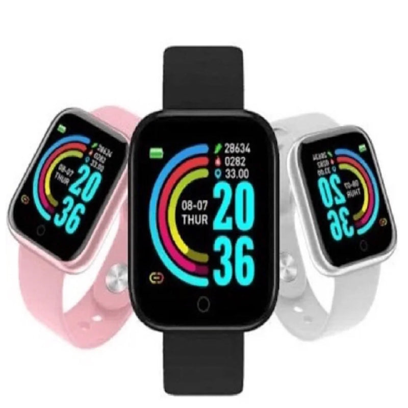 Relógio inteligente Smartwatch D20 Y68 bluetooth monitor saúde