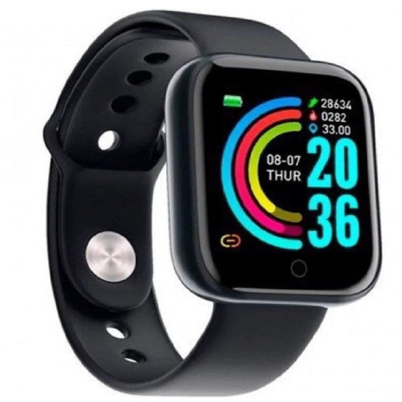 Relógio inteligente Smartwatch D20 Y68 bluetooth monitor saúde