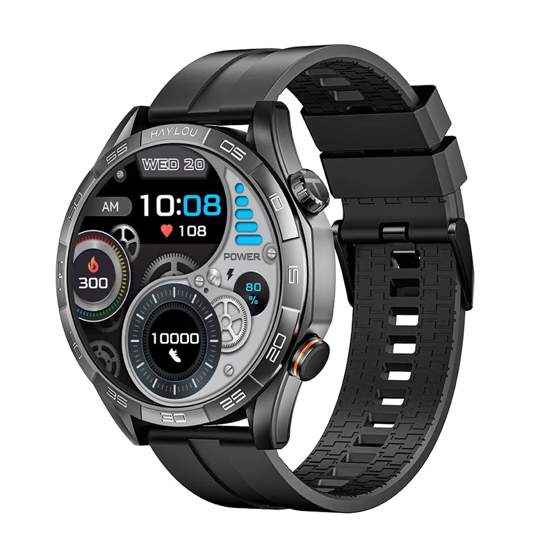 Smartwatch HAYLOU Solar 5 – Tela AMOLED 1.58” 60Hz, Chamadas Bluetooth, 100+ Modos Esportivos, IP68, NFC, até 40 Dias de Bateria
