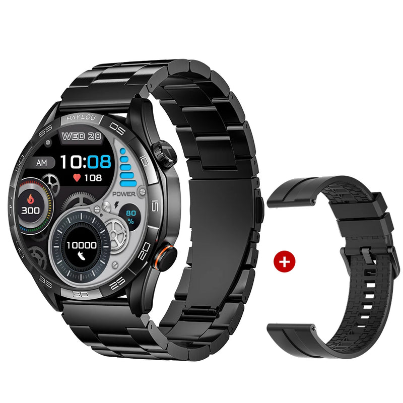 Smartwatch HAYLOU Solar 5 – Tela AMOLED 1.58” 60Hz, Chamadas Bluetooth, 100+ Modos Esportivos, IP68, NFC, até 40 Dias de Bateria