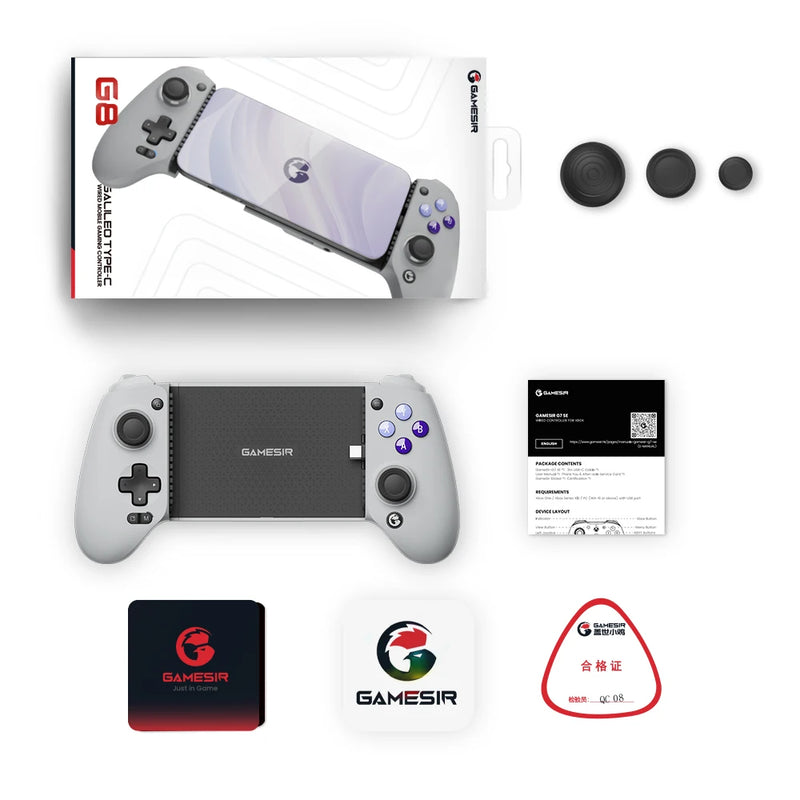 Controle GameSir G8 Galileo com Hall Effect – Compatível com iPhone 15 &amp; Android | Cloud Gaming