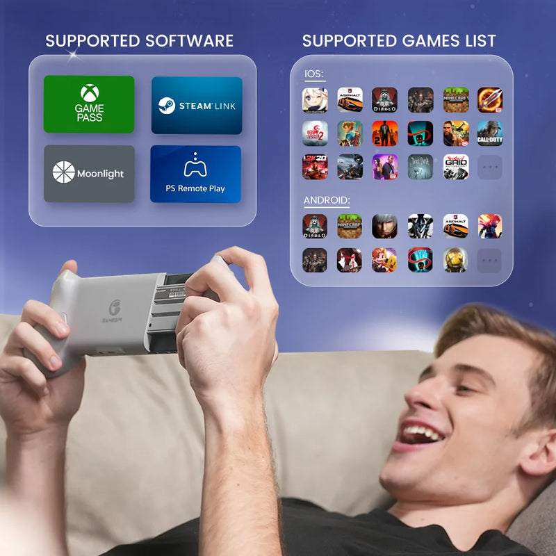 Controle GameSir G8 Galileo com Hall Effect – Compatível com iPhone 15 &amp; Android | Cloud Gaming