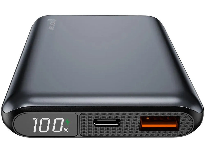 Carregador Portátil - Power Bank Geonav 10.000mAh com Carga Rápida 20W, LED Display e Pass Through – Space Gray