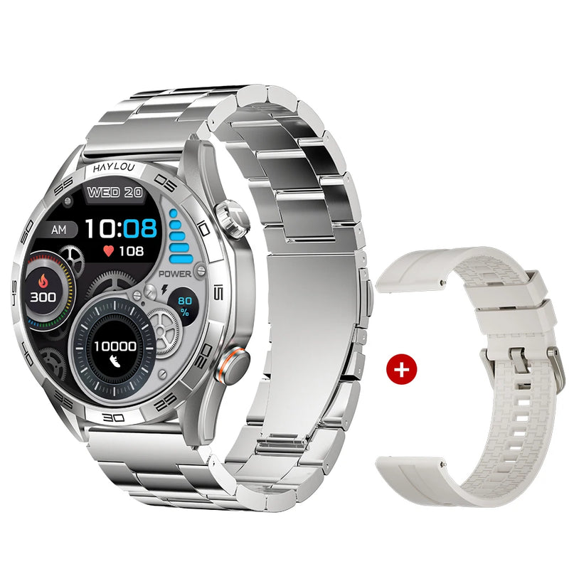 Smartwatch HAYLOU Solar 5 – Tela AMOLED 1.58” 60Hz, Chamadas Bluetooth, 100+ Modos Esportivos, IP68, NFC, até 40 Dias de Bateria